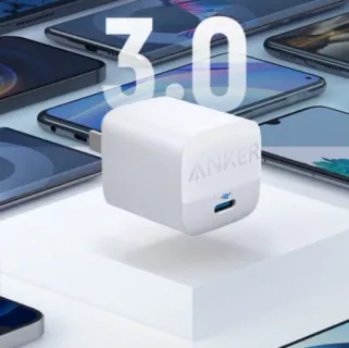 Anker 313 GaN 30W PIQ 3.0 GaN+PD – Foldable Fast Charger