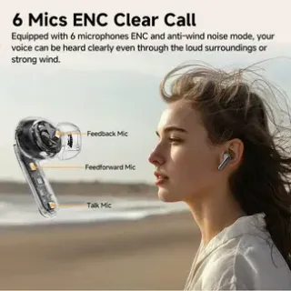 QCY MeloBuds Pro HT08 46dB Hybrid ANC TWS Earbuds