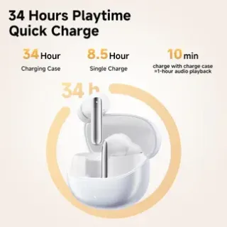 QCY MeloBuds Pro HT08 46dB Hybrid ANC TWS Earbuds