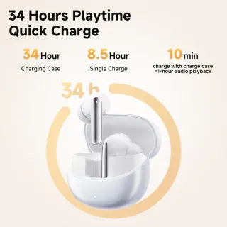 QCY MeloBuds Pro HT08 46dB Hybrid ANC TWS Earbuds