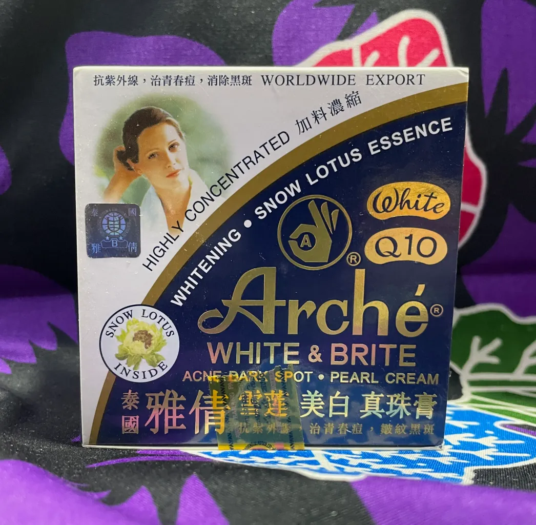 Arché White & Brite Pearl Cream - Authentic, Made in Myanmar.