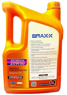 BRAX-X 20W-50 Advance Semi Synthetic Engine Oil 4 Liter