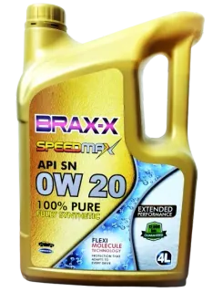 BRAX-X Supermax 0W-20 Fully Synthetic 4Liter