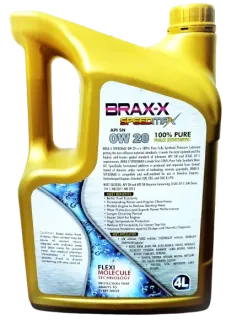 BRAX-X Supermax 0W-20 Fully Synthetic 4Liter