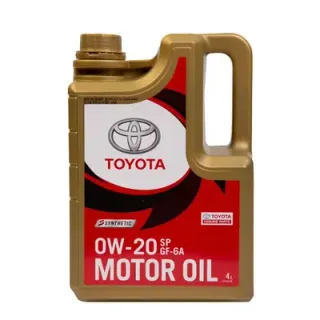 Toyota Genuine Engine Oil 0W‑20 (API SP / ILSAC GF‑6A) – 4 L bottle