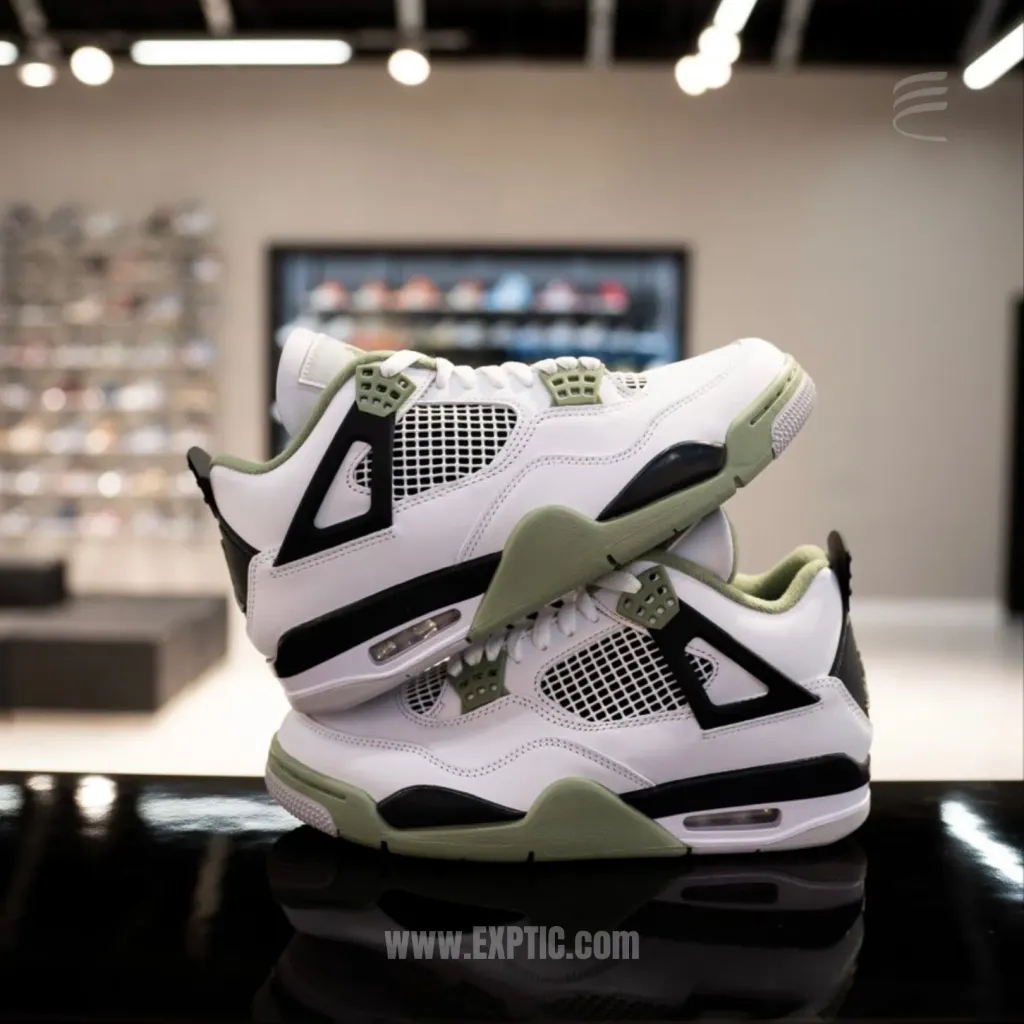 Air Jordan 4 Oil Green