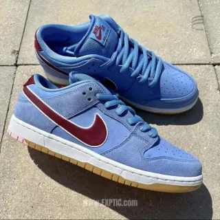 SB Dunk Low Valour Blue Team Maroon