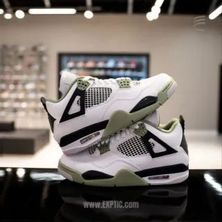 Air Jordan 4 Oil Green