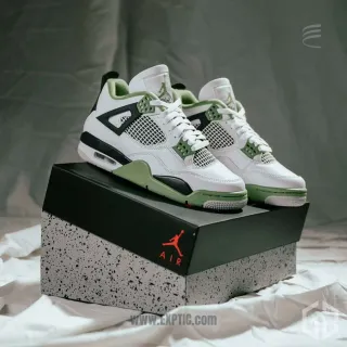 Air Jordan 4 Oil Green