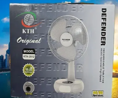 Defender 2512 Rechargeable Table Fan -12 inch (China Original)