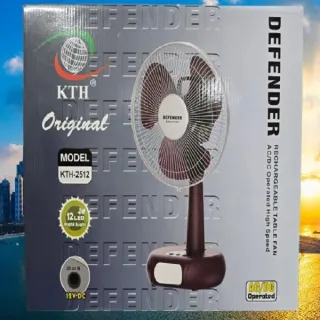 Defender 2512 Rechargeable Table Fan -12 inch (China Original)