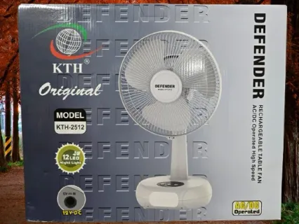 Defender 2512 Rechargeable Table Fan -12 inch (China Original)