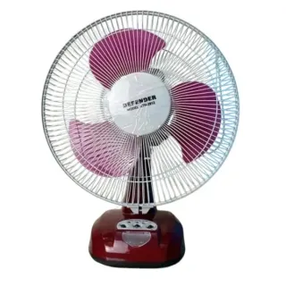 Defender 2912 Rechargeable Table Fan -12 inch- Maroon (China Original)
