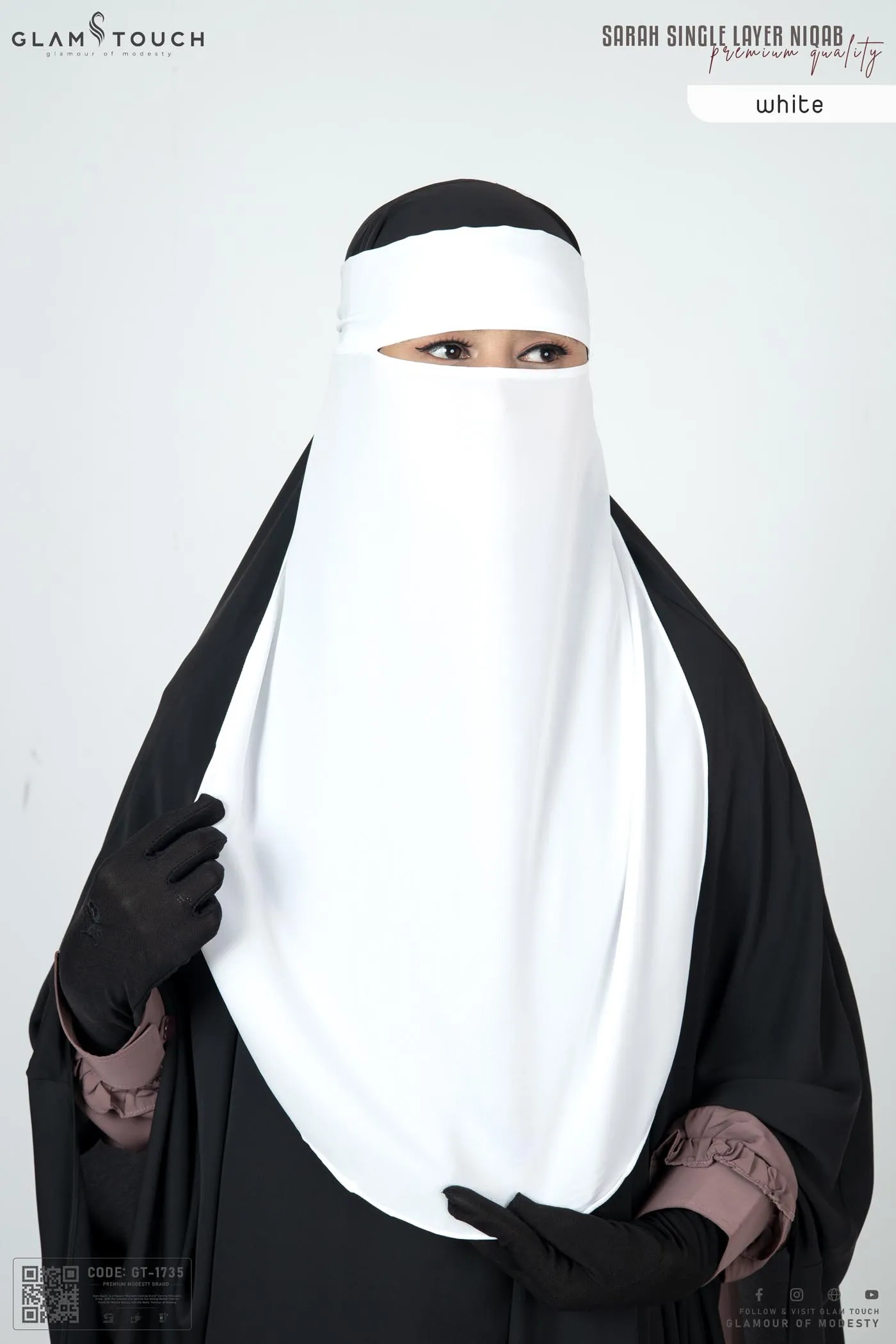 SARAH Single Layer Niqab | GT-1735