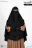 LEYA DOUBLE LAYER READY HIJAB-NIQAB SET | GT-1803