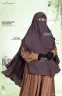 LEYA DOUBLE LAYER READY HIJAB-NIQAB SET | GT-1805