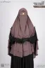 LEYA DOUBLE LAYER READY HIJAB-NIQAB SET | GT-1808