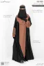 Rubi Contrast Abaya | GT-1636