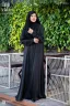 Abaya Ar-Rafiah-Premium Sleeve Button Abaya | GT-2005
