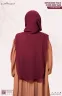 Sophia- Chest Frilled Stitched Ready Hijab | GT-2193