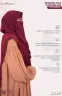 Sophia- Chest Frilled Stitched Ready Hijab | GT-2193
