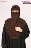 Sophia- Chest Frilled Stitched Ready Hijab | GT-2194