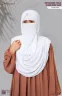 Sophia- Chest Frilled Stitched Ready Hijab | GT-2196