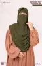 Sophia- Chest Frilled Stitched Ready Hijab | GT-2198