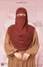 Sophia Chest Frilled Stitched Ready Hijab 