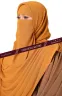 Sophia- Chest Frilled Stitched Ready Hijab | GT-2200