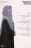 Sophia-Chest Frilled Stitched Ready Hijab | GT-2201