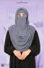 Sophia-Chest Frilled Stitched Ready Hijab | GT-2201