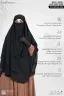Wafa Double Layer Ready Hijab And Niqab | GT-2031