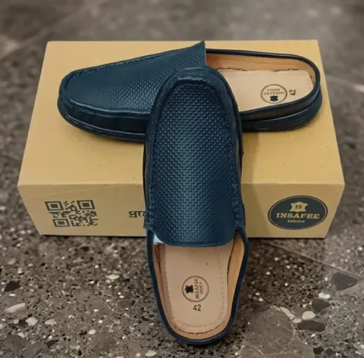Black Dice Half Loafer