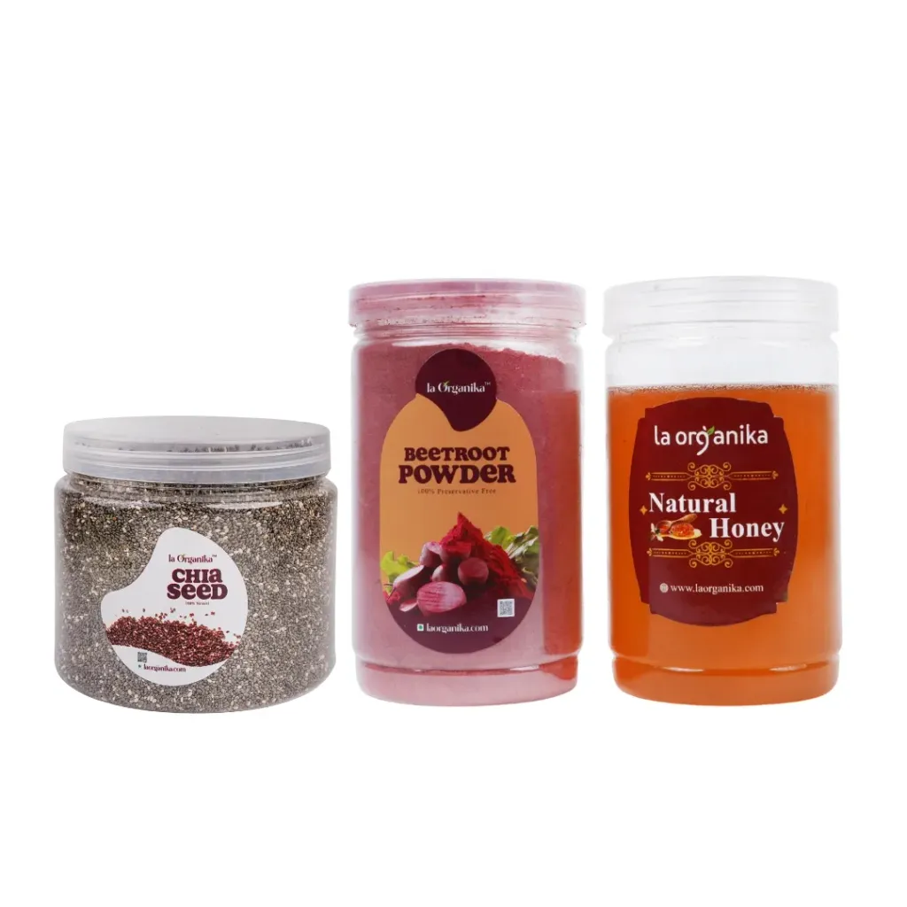 Beetroot-200g, Chia Seed -500g, Honey-500g(Combo)