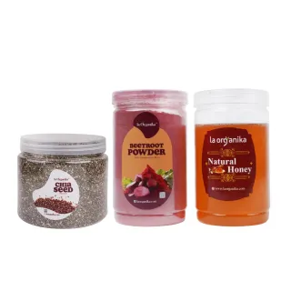 Beetroot-200g, Chia Seed -500g, Honey-500g(Combo)