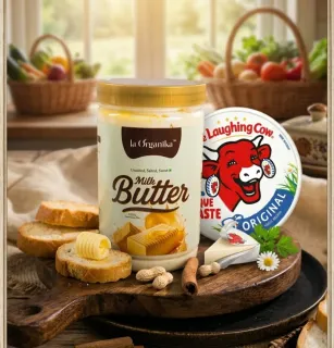 Milk Butter 500 gm and Cheese (120g)-2 packet