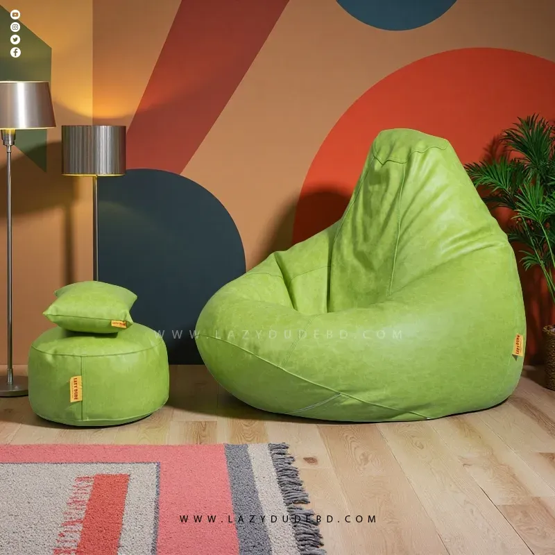 Pear cum Multiple Shaped XXL Size Lazy Bean Bag - Watermelon - Premium Edition