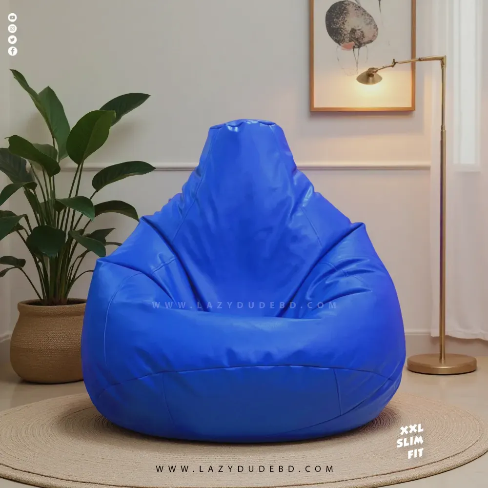 XXL Slim Fit Multiple Shaped Lazy Bean Bag - Blue - Standard Edition