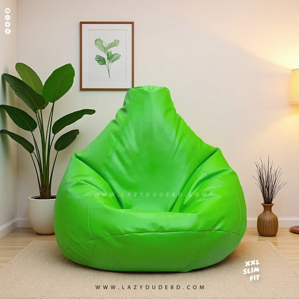XXL Slim Fit Multiple Shaped Lazy Bean Bag - Light Green - Standard Edition