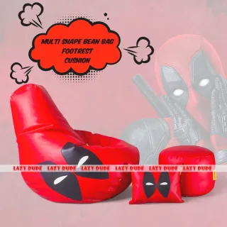 Superhero - Deadpool Multiple Shaped Beanbag - Red - Premium Edition