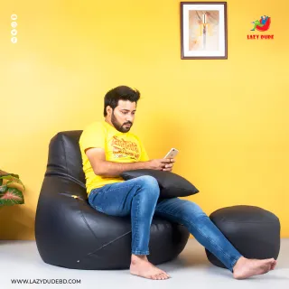Tear Drop Multiple Shaped Beanbag - Black