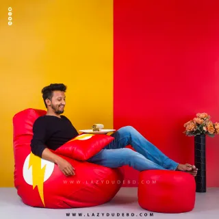 Superhero - Flash Multiple Shaped Beanbag - Red - Premium Edition