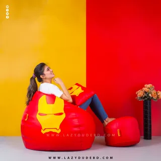 Superhero - Ironman COMBO Set Extra Large XL Size Round Pumpkin Shaped - Red - Premium Edition