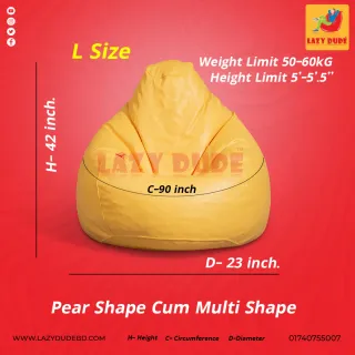 Tear Drop Multiple Shaped Beanbag - Blue