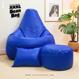 XXXL Water Drop Shaped Lazy Bean Bag - Blue - Standard Edition