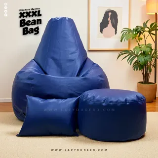 XXXL Water Drop Shaped Lazy Bean Bag - Deep Blue - Standard Edition