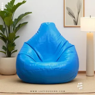 XXL Slim Fit Multiple Shaped Lazy Bean Bag - Sky Blue - Standard Edition