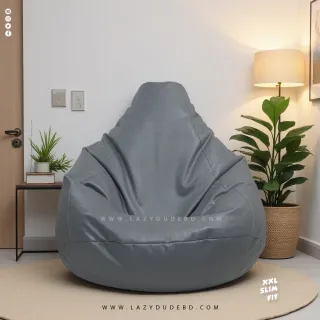XXL Slim Fit Multiple Shaped Lazy Bean Bag - Ash - Standard Edition