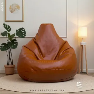 XXL Slim Fit Multiple Shaped Lazy Bean Bag - Deep Brown - Standard Edition